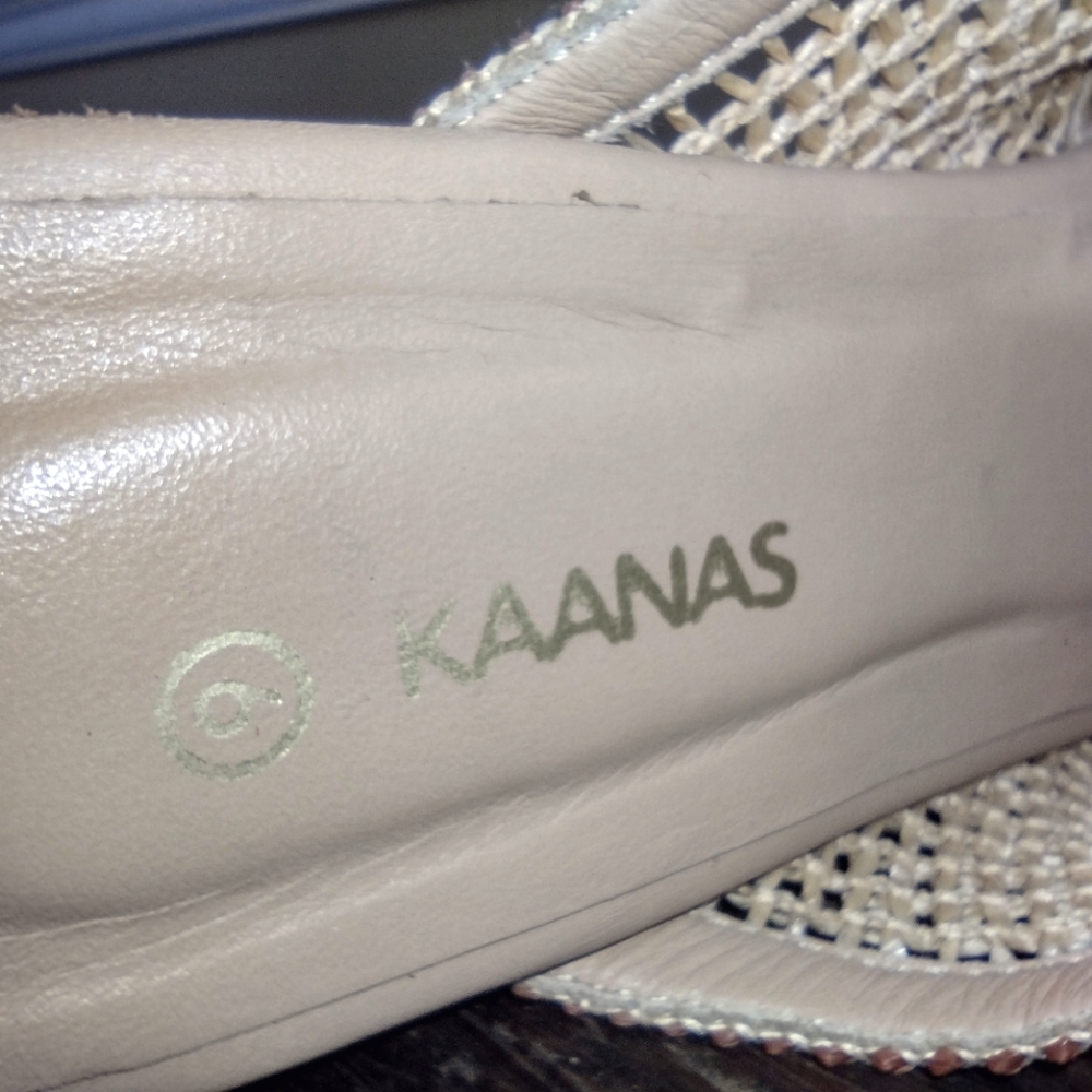 Kaanas Formentera Open Weave Platform Sandals Size 9 - Picture 7 of 7